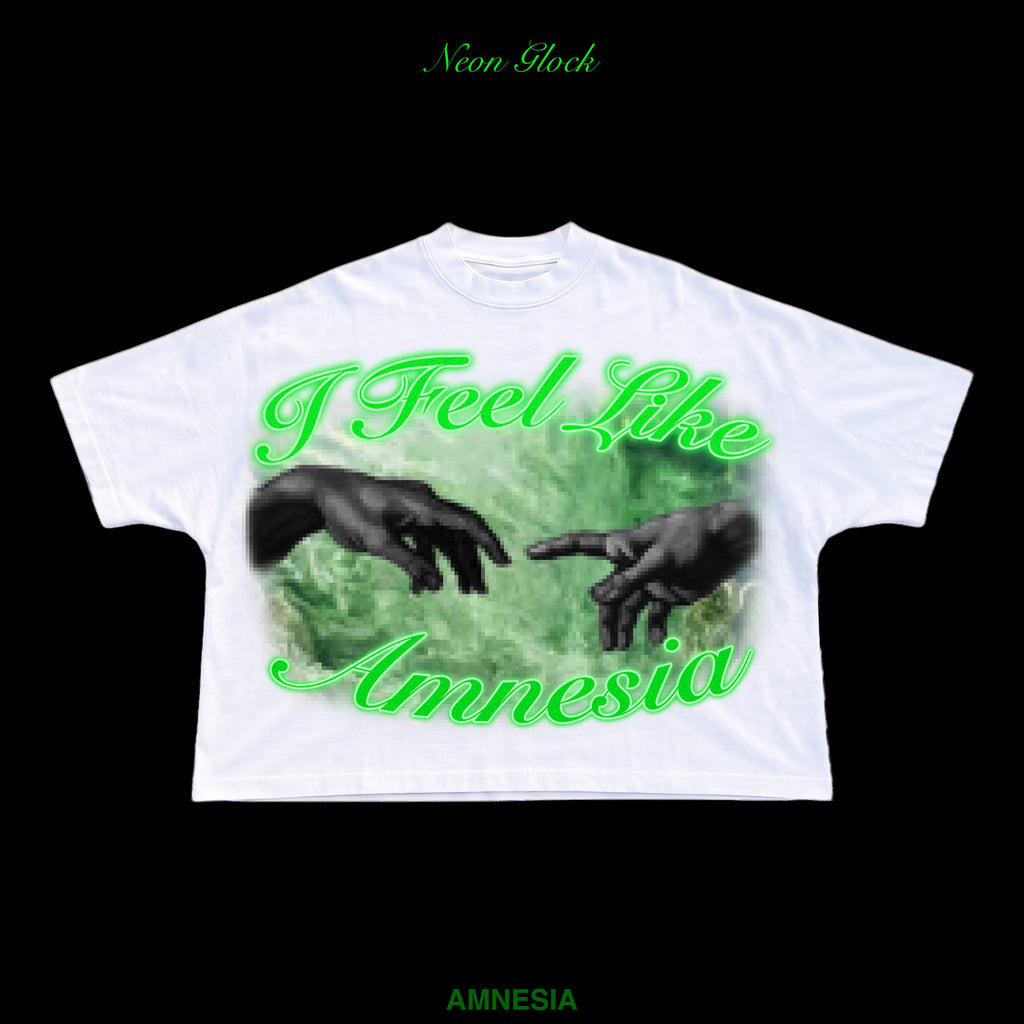 AMNESIA "MEMORY OF GOD TEE" (Green/White)